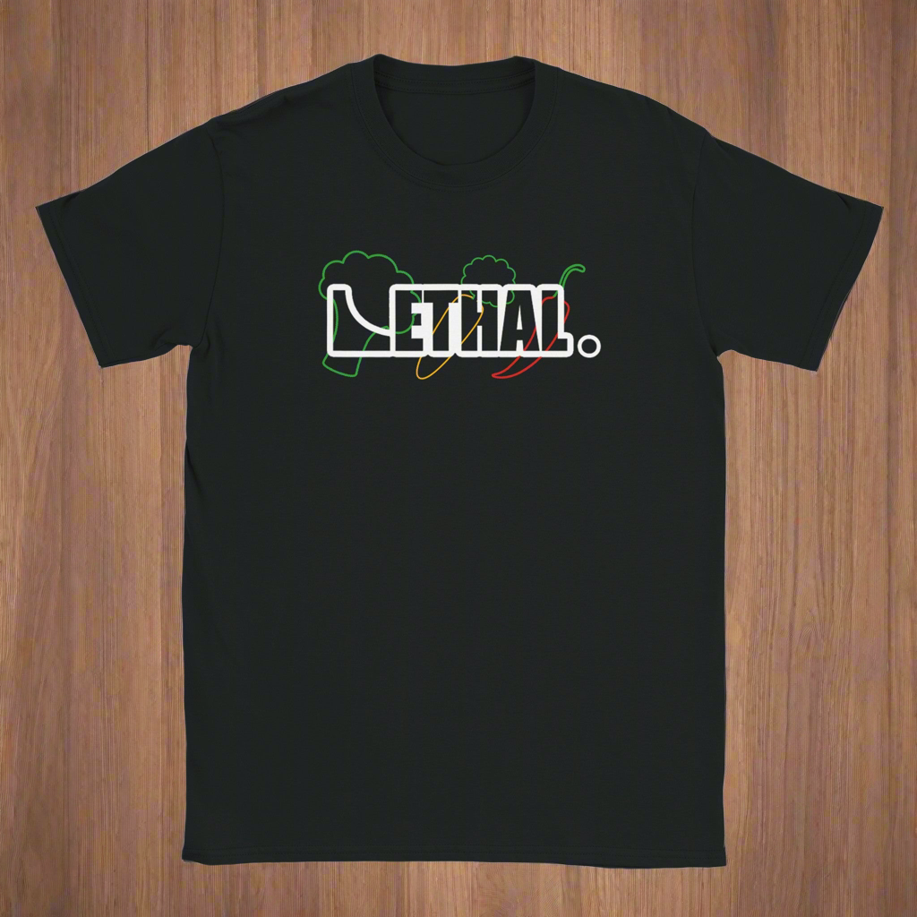 LETHAL VEG Tee Black