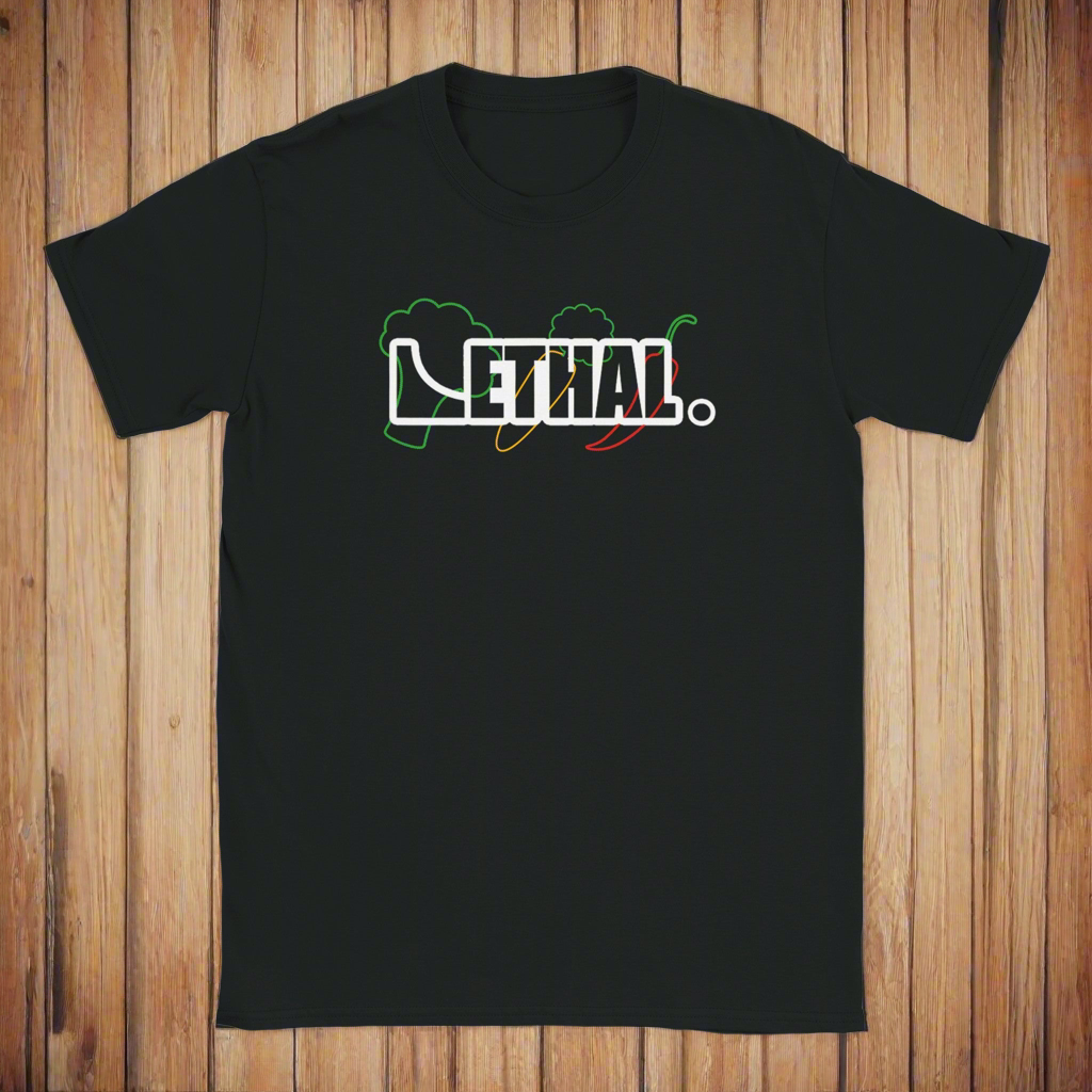 LETHAL VEG Tee Black